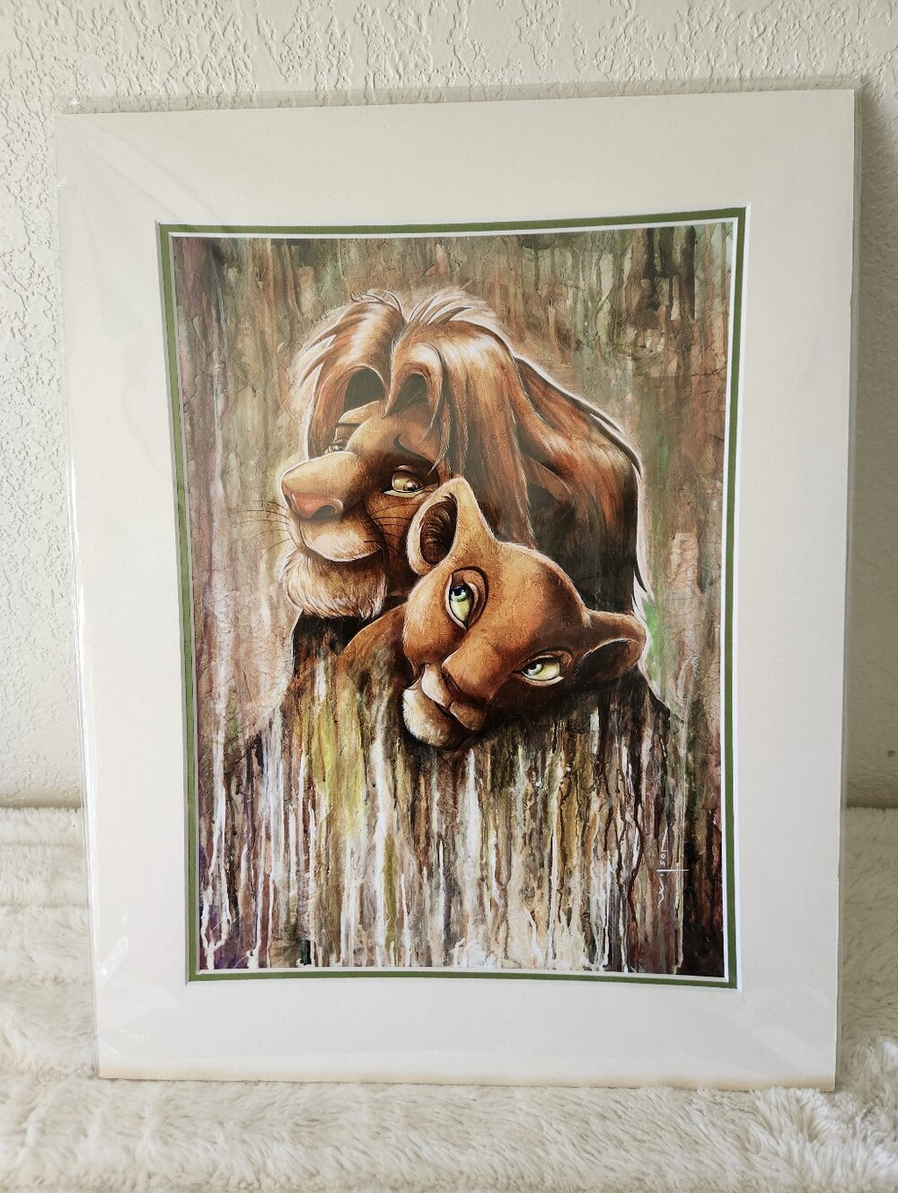 Disney Art Print "Lion King Fade" Darren Wilson Rare Retired